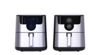 Friteuse à air de haute qualité, sans huile, 1800 W, four numérique Airfly avec acier inoxydable 10 L, utilisation domestique, écran tactile électrique