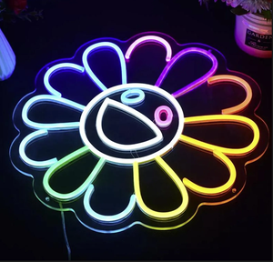 VST Enseigne au néon RVB personnalisable pour <span class=keywords><strong>café</strong></span>/chambre à coucher, décoration florale solaire - Product Image 3