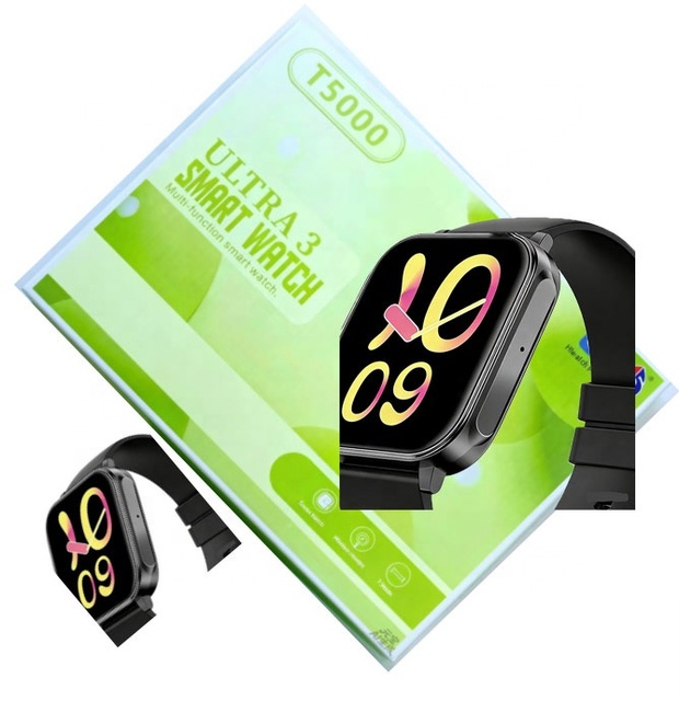 T5000 Sport Smart Watch IP67 Waterproof TFT Display Wireless Charging Alloy Case Unisex