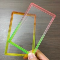 Pelindung Slab Akrilik Transparan yang Dapat Ditumpuk, Bingkai Pelindung TPU Gradasi untuk Baki Penyimpanan Kartu Slab, 41 Warna