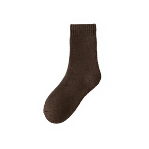Women Crew <b>Socks</b> 100% Cotton Solid Color Breathable Knitted Daily Wear Autumn Standard <b>Thickness</b> - Product Image 5
