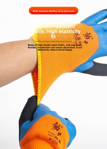 <span class=keywords><strong>Guantes</strong></span> de invierno gruesos, cálidos, impermeables, con forro polar, de tela de rizo, de látex, de doble capa, resistentes al desgaste y antideslizantes; Seguridad en invierno - Product Image 5