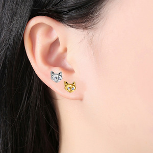 Boucles d'oreilles clous en titane F136 avec incrustation de zircon pour piercing d'oreille et de lèvre, bijou cadeau - Product Image 2