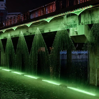 Fontaine musicale numérique professionnelle d'extérieur à rideau d'eau programmable LED, étanche IP68, garantie 5 ans, B2B