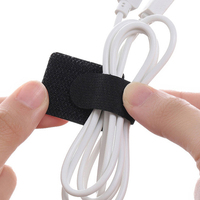 Organisateur de câbles en nylon écologique réglable, auto-adhésif double face, attaches pour câbles à boucles 3M, support de câbles pour la maison et le bureau