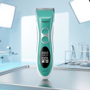 Cortadora de Pelo Profesional para Mascotas Shernbao <span class=keywords><strong>CAC</strong></span>-878 Cool Z, Recortadora Inalámbrica para <span class=keywords><strong>Perros</strong></span> con Pantalla LCD, Precisión de Grado Veterinario - Product Image 1