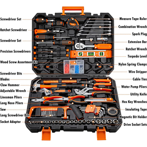 Mallette de cadre en aluminium Sets d'outils de valise portable Set de réparation automobile Sets d'outils ménagers chromés de RX TOOLS - Product Image 3