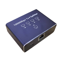 Divisor de Internet RJ45 de Alta Velocidad de 1000 Mbps, Adaptador de Red RJ45 de 1 a 4, Conmutador Ethernet de 1 a 4 Dispositivos, Concentrador Ethernet de 1000 Mbps