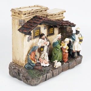 Figuras Coleccionables de Resina con Luz LED para Escena de Natividad Musical Religiosa de Temporada, Decoración Navideña XM46-2152 - Product Image 2
