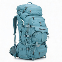 Sac à dos de ski avec cadre interne, imperméable, 35L-50L, en nylon, avec bretelles réglables pour les sports de plein air, la randonnée et l'escalade