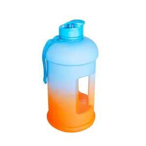 2.2l/mezzo gallone grande bottiglia d'acqua Bpa Free a prova di perdite campeggio palestra escursionismo Sport brocca d'acqua con coperchio