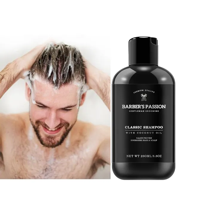 Barbier Oem — shampooing classique à la kératine, étiquette privée de passion, Anti-casse, Anti-démangeaison et rafraichissant