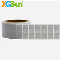 Etiqueta Mini UHF RFID para Minoristas en Existencia, Chip UCODE9 Regrabable, Etiqueta Adhesiva de 45x19 mm, EPCglobal Gen 2 para Sistemas de Minoristas de Ropa