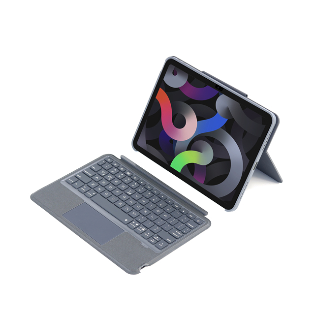 Detachable Magnetic Keyboard Case with Integrated Multi-Touch Trackpad and Floating Stand for iPad Air and iPad Pro