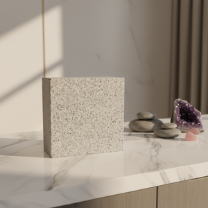 Lastre di Granito Bianco Antiscivolo Impermeabili Moderne ed Ecologiche con Finitura Martellata per Piani Cucina, Mobili Bagno e Piastrelle per Pavimenti - Product Image 5