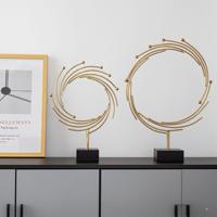 Jam Dinding Logam Kuarsa Grosir Laris Manis Desain Modern Gaya Antik Geometris Set Multi-bagian Ruang Tamu Pintu Masuk Terang