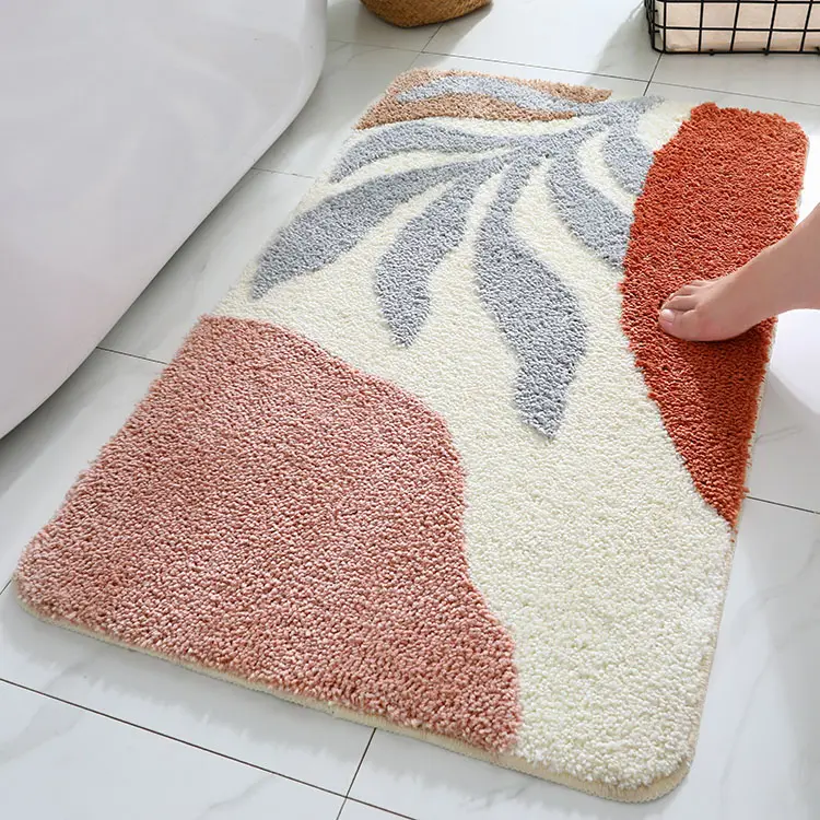 (CHAKME) Popular fluffy knitting chinese cushioned Bedside rug mat bedroom carpets