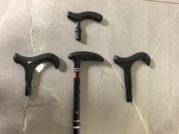 Bâtons de randonnée télescopiques légers en fibre de carbone carrée avec poignées en liège pour le trail