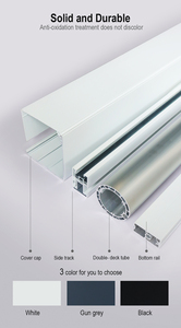 Tùy chỉnh chiều rộng lớn cơ giới vườn gazebo ban công Windproof Windproof rèm ngoài trời Zip theo dõi màn hình rèm - Product Image 3