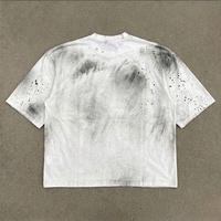 T-shirt en coton blanc pour homme, manches courtes, col rond, jersey décontracté, imprimé avec un motif de vélo, coupe classique