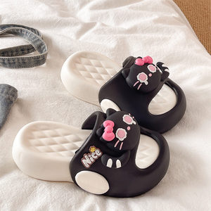 Cute KT Cat <b>Slippers</b> For Women Summer EVA Thick Sole Cloud Feel Non Slip Indoor Outdoor Slides - Product Image 3