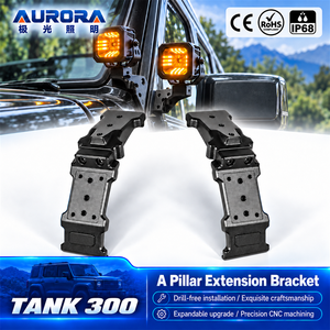 Heavy Duty a Pillar <strong>Bracket</strong> for Tank 300 Off-Road LED Pod Work Light Mount Ditch Light Hood Hinge Aluminum Base Wholesale - Product Image 1