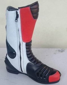 Botas de Motocicleta de Media Pantorrilla con Punta Abierta, de Cuero Genuino Keven Impex, Impermeables y Transpirables, de Alta Calidad y Nuevo Estilo, para Pilotos de Pista en EE. UU. - Product Image 2