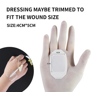 4 cm *5 cm Plester Fiksasi Kanula Medis IV Transparan E.O.Steril untuk Anak Sekali Pakai - Product Image 5