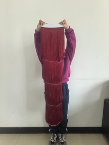 Frange in Tessuto di Seta Poliestere Lucido di Alta Qualità, 150cm 59 Pollici, Extra Lunghe e Sottili per Decorazioni di Abiti di Lusso - Product Image 6