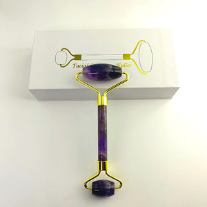 Rodillo Facial de Jade Bai Jia Cui con Caja, Rodillo de Cuarzo Rosa de Jade con Caja, Rodillo de Masaje - Product Image 2