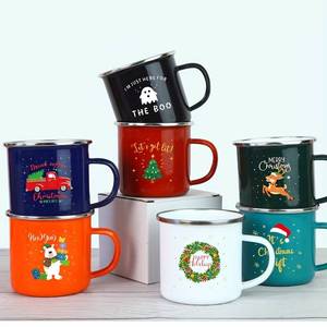 12oz 16oz de espesor MERCADO DE EE. UU. Rojo Negro naranja logotipo personalizado impreso esmalte <span class=keywords><strong>cerveza</strong></span> cervecería whisky taza para beber taza con borde SS - Product Image 1
