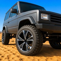 Jantes en aluminium forgé 6061-T6 monobloc 2 ou 3 pièces, concaves, anodisées, brossées et polies, pour SUV 4x4, 21x9.5J pouces