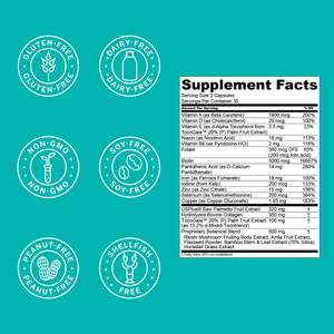 Vitamina para el Crecimiento del Cabello La Vie Live Conscious Clinical Formula para Mujeres y Hombres con Biotina, Colágeno y Saw Palmetto - Product Image 2