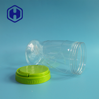 Vente en gros de pots en plastique pour biscuits de 900 ml en aluminium scellés, étanches, de qualité alimentaire, avec couvercles à joint pour le stockage des collations