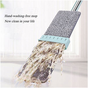 Serpillère auto-essoreuse en acier inoxydable durable avec tête en microfibre et tête pivotante pour le nettoyage de la maison et du <span class=keywords><strong>bureau</strong></span> - Product Image 4