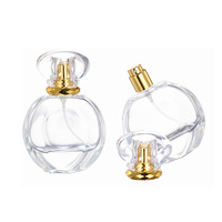 Flacon de parfum en verre de luxe premium 50 ml, logo personnalisé, vaporisateur à pompe, surface mate/givrée, emballé dans un carton, haute qualité, recharge gratuite
