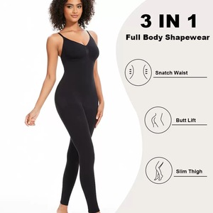 FUll <strong>Shapewear</strong> <strong>Slip</strong> for Women Under Dress Seamless V Neck Tummy Control Back Slit Body Shaper - Product Image 2