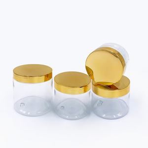 Tarros de Plástico Cosméticos de Lujo Vacíos para Exfoliante Corporal de 2oz, 3oz, 4oz, 5oz, 8oz con Tapa en Oro Rosa y Plata, Envase para Manteca Corporal, Tarro PET - Product Image 2