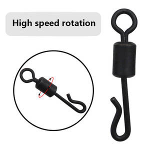 TOPIND Émerillons de pêche à changement <span class=keywords><strong>rapide</strong></span> noir mat bon marché d'usine de style de vente chaude pour la <span class=keywords><strong>carpe</strong></span> - Product Image 6