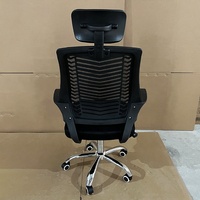 Chaise de bureau ergonomique à dossier haut en tissu maillé, réglable en hauteur, convertible et économique, idéale pour l'utilisation informatique