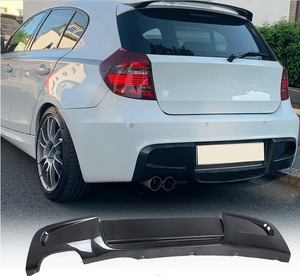 BMW E87 Mtech <span class=keywords><strong>M</strong></span> paket 2007-2010, Diffuser belakang serat karbon, Bumper bibir Spoiler dek Tunggal - Product Image 2