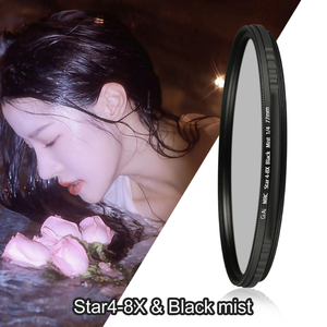 ฟิลเตอร์เลนส์กล้อง Black Mist Diffusion ขนาด 49 มม. 67 มม. 77 มม. 82 มม. 1/2 1/4 ฟิลเตอร์เอฟเฟกต์แสงดาวแบบนุ่มนวลสำหรับการถ่ายภาพด้วยกล้อง DSLR - Product Image 6