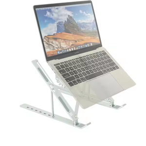 Laptop Cooling Stands 7-levels Adjustable Laptop Fan Stand Aluminium <b>Riser</b> Laptop Holder for <b>Desk</b> Compatible with 9"-15.6" - Product Image 3