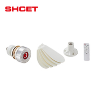 Ventilateur de plafond LED RGB avec musique, support E27, moteur, télécommande, éclairage dimmable, Bluetooth, pour salon résidentiel