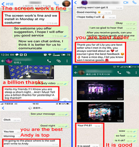 קיר וידאו מסחרי LED צבעוני חיצוני 500 מ\\\"מ*500 מ\\\"מ P2.6 P2.9 P3.91 מסך תצוגת לד פרסומי - Product Image 4