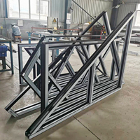 Ventana de Imagen con Vidrio Aislante Personalizada AS2047, Estándar Australiano, Ventanas Triangulares de Aluminio Modernas con Arco, Función de Pantalla Magnética