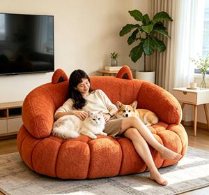 Human Size Pet <b>Sofa</b> <b>Bed</b> Luxury Fluffy Indestructible <b>Dog</b> <b>Bed</b> for Living Room Home - Product Image 1