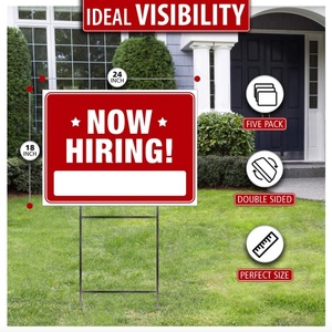 Letreros de Empleo Disponible para Negocios y Tiendas con Estacas, Letreros de Doble Cara para Jardín, Roc Xie - Product Image 3