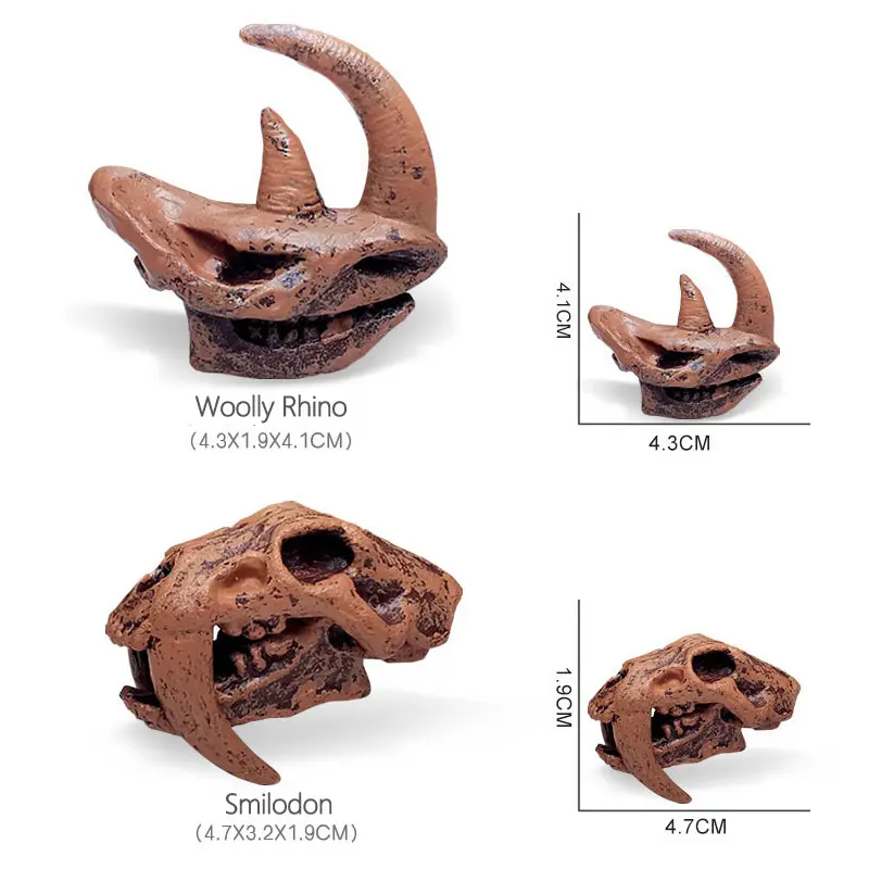 어린이 공룡 선물 축제 파티 생일 선물 조립 공룡 장난감 소년과 소녀를위한 선사 시대 3D 포유 동물 두개골 모델
