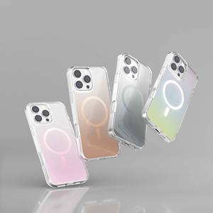 เคสโทรศัพท์แม่เหล็กแบบใสสำหรับ iPhone 16 15 14 13 12 เคส IMD สีไล่ระดับหรูหราสำหรับ iPhone และ <span class=keywords><strong>Samsung</strong></span> S24/S25 ultra - Product Image 3